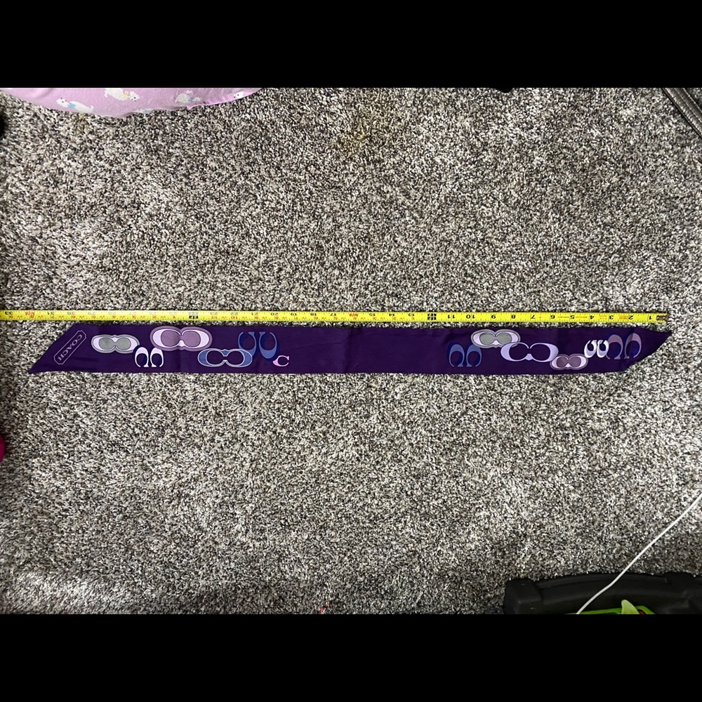 COACH ribbon accessory